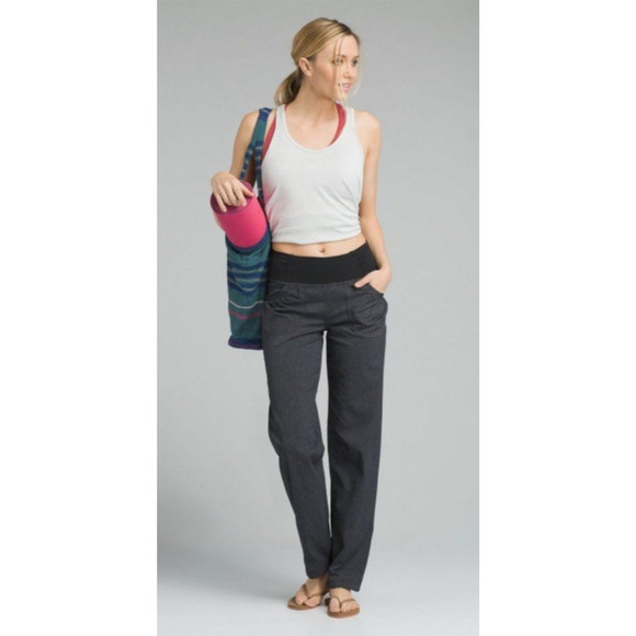 PrAna Summit Pants Women's Size XL 32" Pull On Stretch Pockets Hiking Walking - Picture 13 of 13